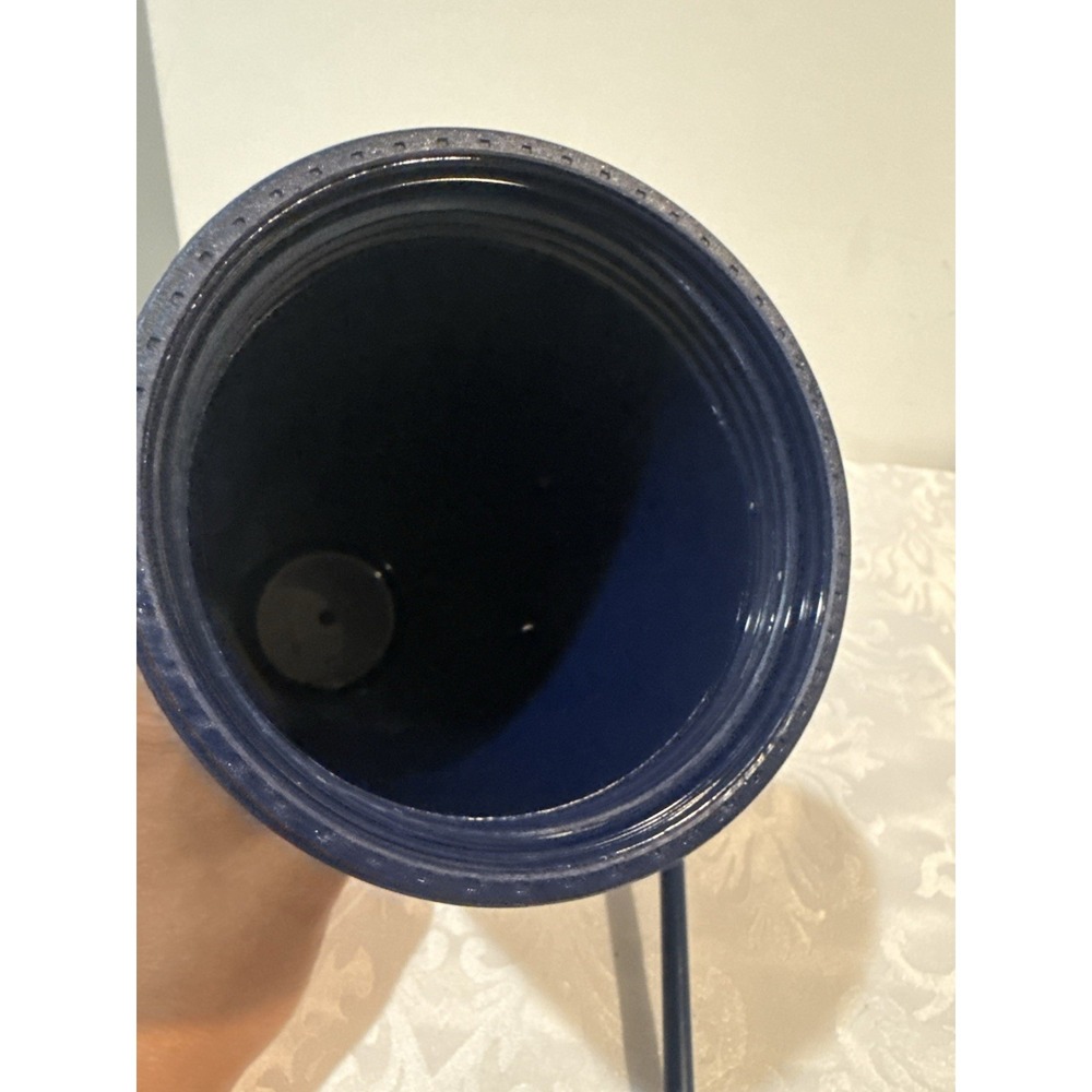 Starbucks 24 oz Plastic Tumbler CUP. Navy Blue with "S" and Stars embossed on it - Picture 4 of 6